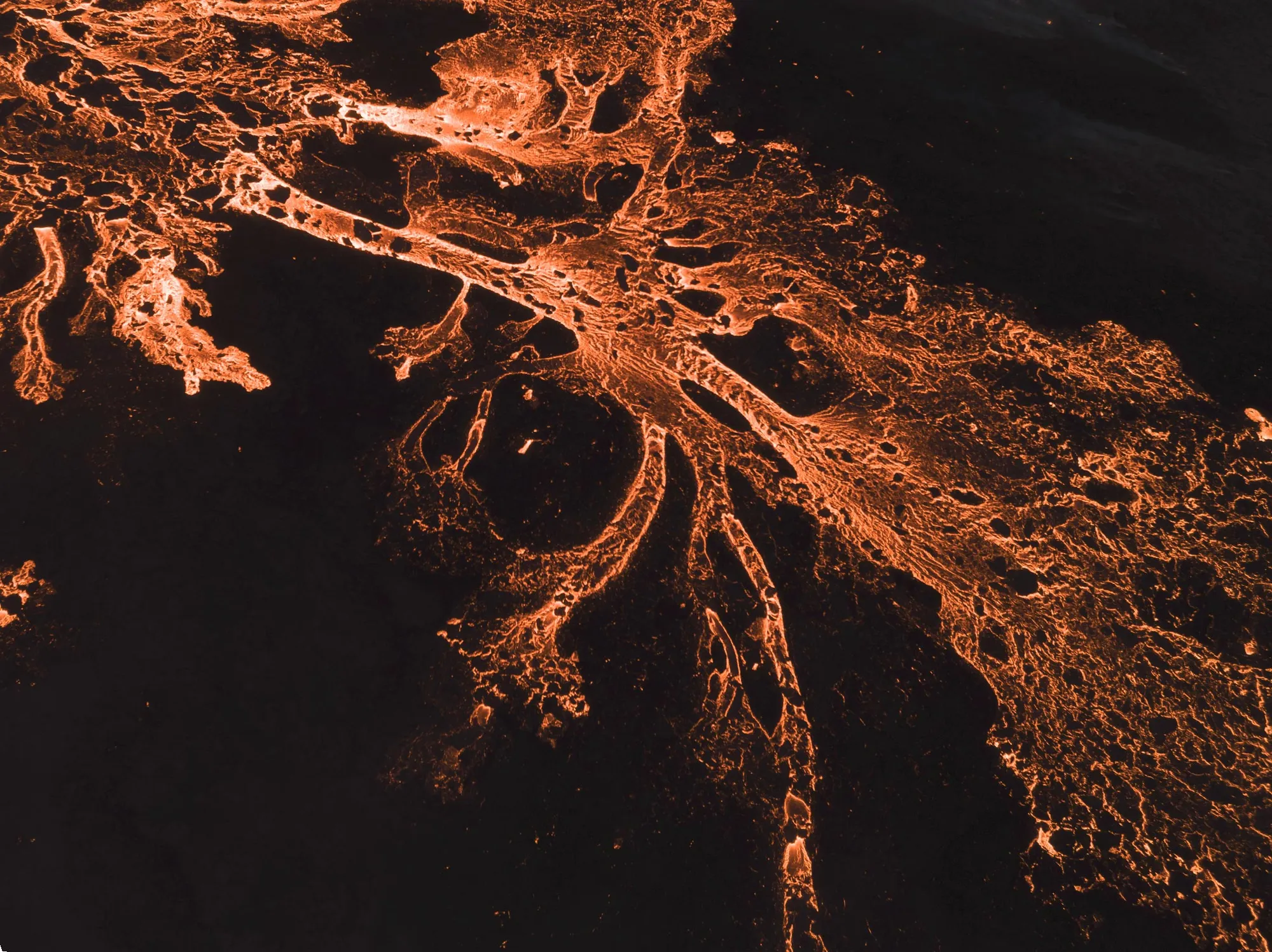 Une rivière de magma